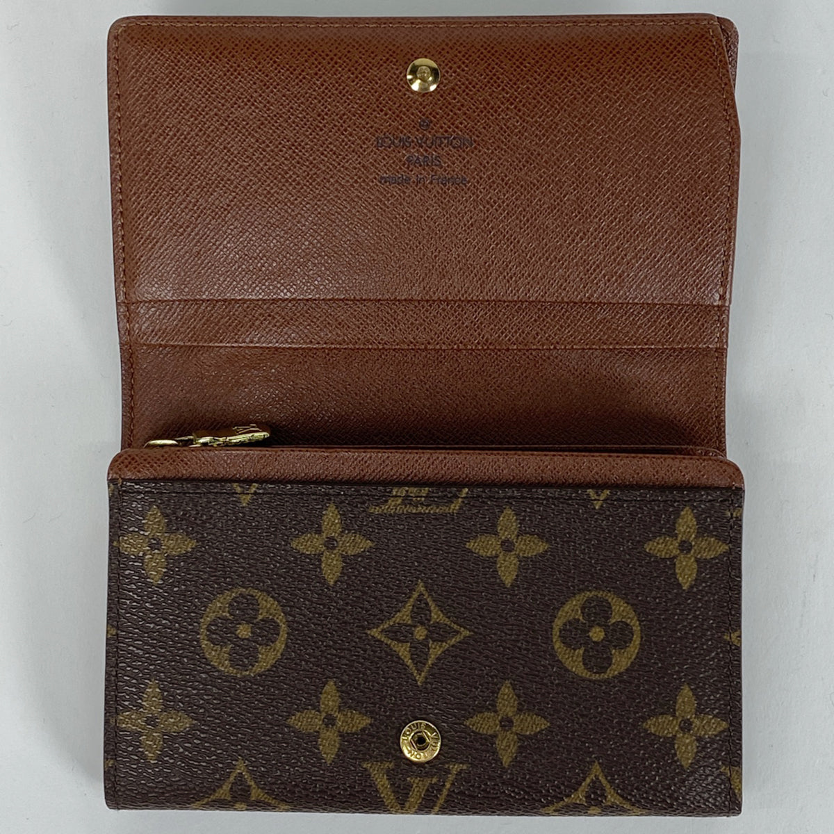【鑑定済】ルイヴィトン モノグラム ポルト モネ ビエ トレゾール 二つ折り財布 バイセル公式】ルイ・ヴィトン ポルト モネ ビエ トレゾール