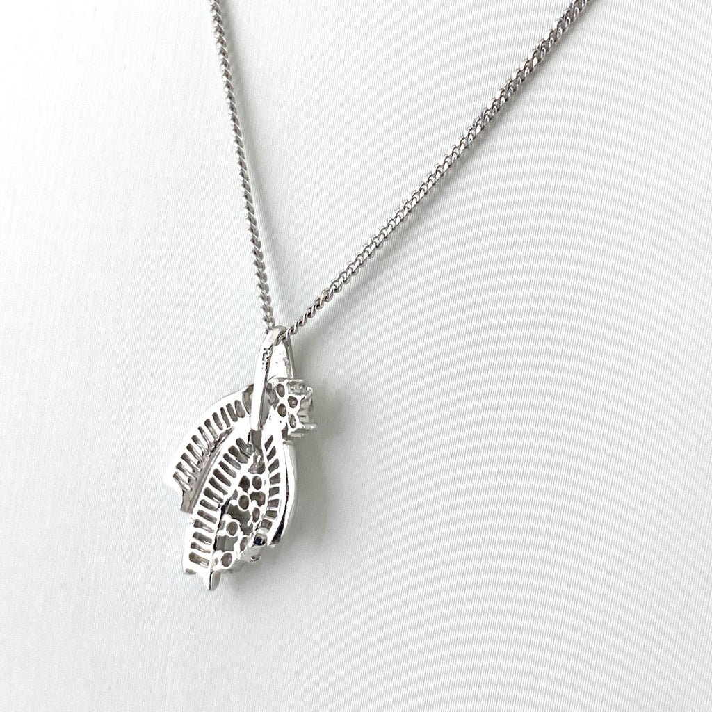 メレダイヤ デザインネックレス プラチナ ペンダント ネックレス Pt900 Pt850 ダイヤモンド レディース 【中古】nbjwl