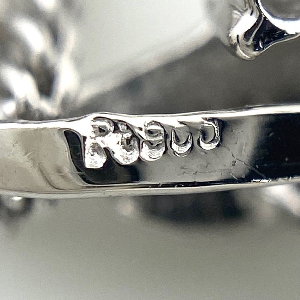 メレダイヤ デザインネックレス プラチナ ペンダント ネックレス Pt900 Pt850 ダイヤモンド レディース 【中古】nbjwl