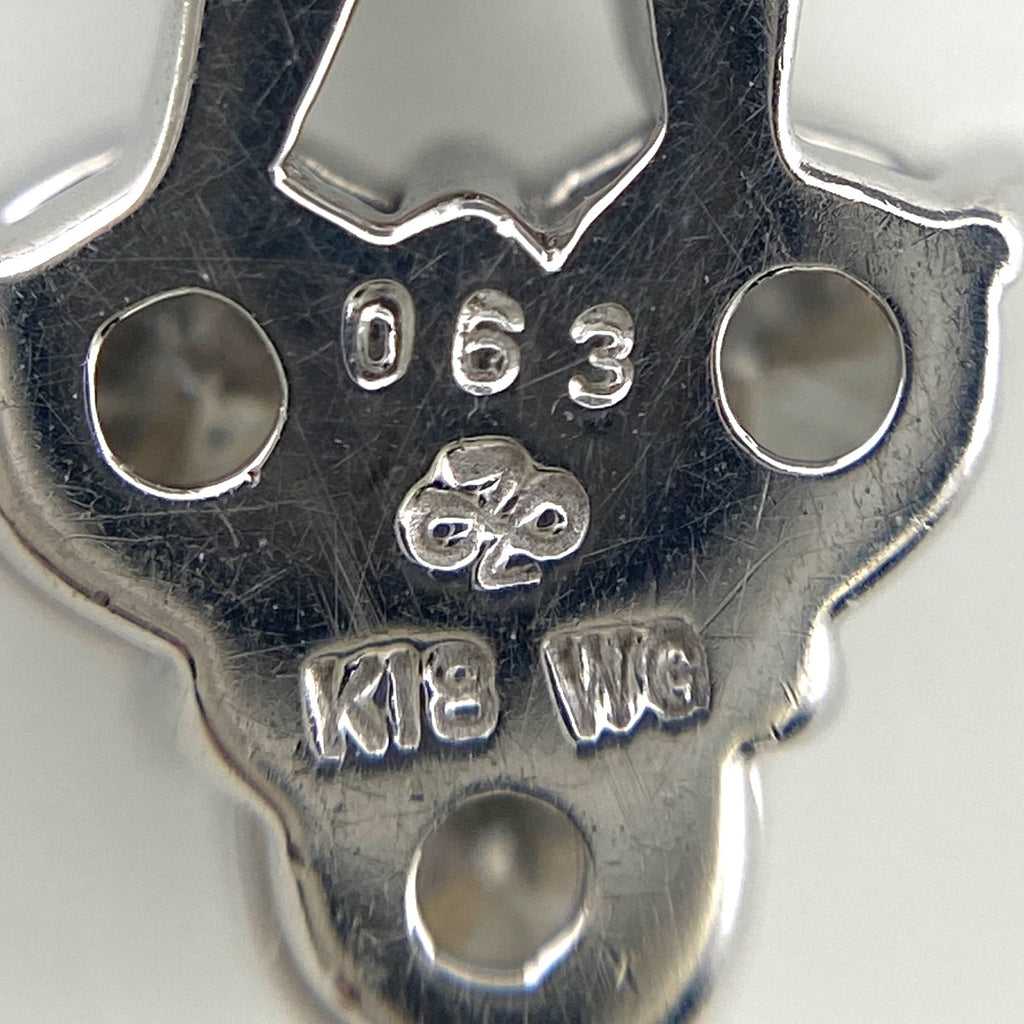 サミスターダイヤ SAMISTAR-D ダイヤモンド デザインネックレス WG ホワイトゴールド ペンダント ネックレス K18 WG ダイヤモンド レディース 【中古】brjwl
