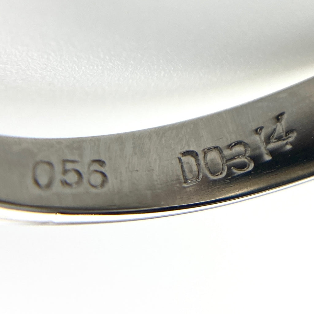 サファイア デザインリング プラチナ 指輪 メレダイヤ リング 12号 Pt900 サファイア ダイヤモンド レディース 【中古】nbjwl