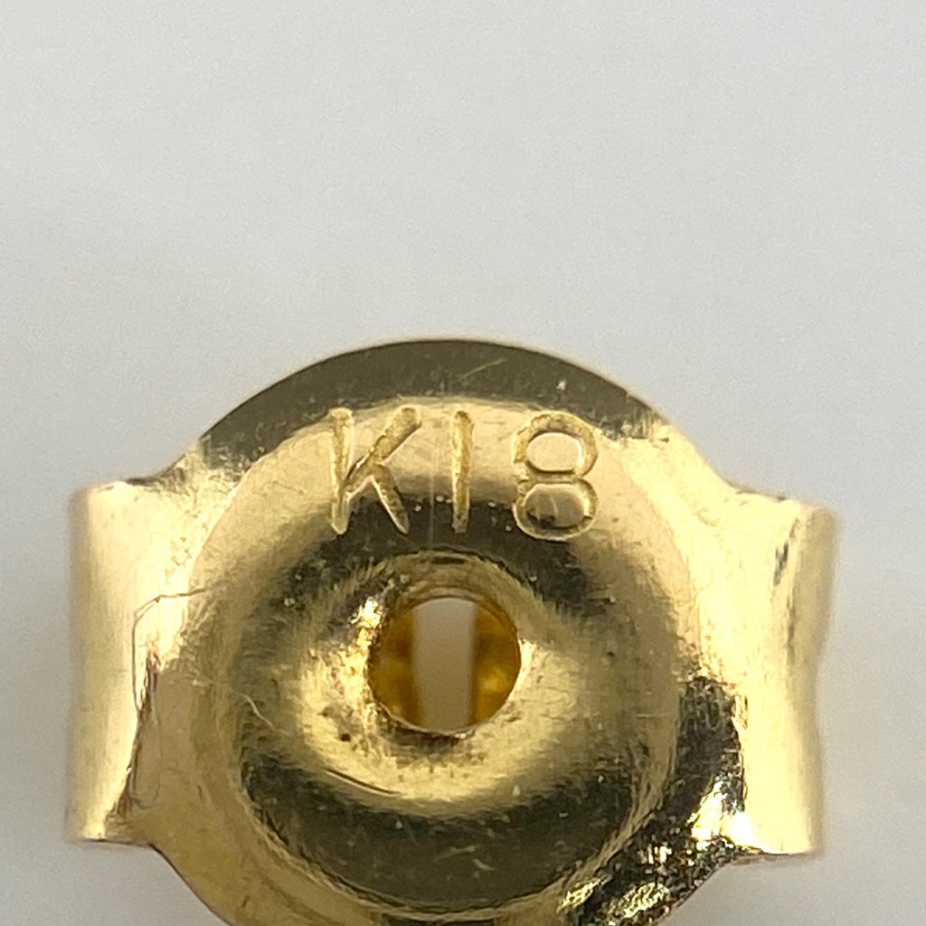 メレダイヤ デザインピアス YG イエローゴールド ピアス K18 ダイヤモンド レディース 【中古】nbjwl