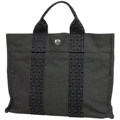 エルメス エールライン トート PM ハンドバッグ トートバッグ ナイロンキャンバス グレー エールラインPM レディース 【中古】brbag
