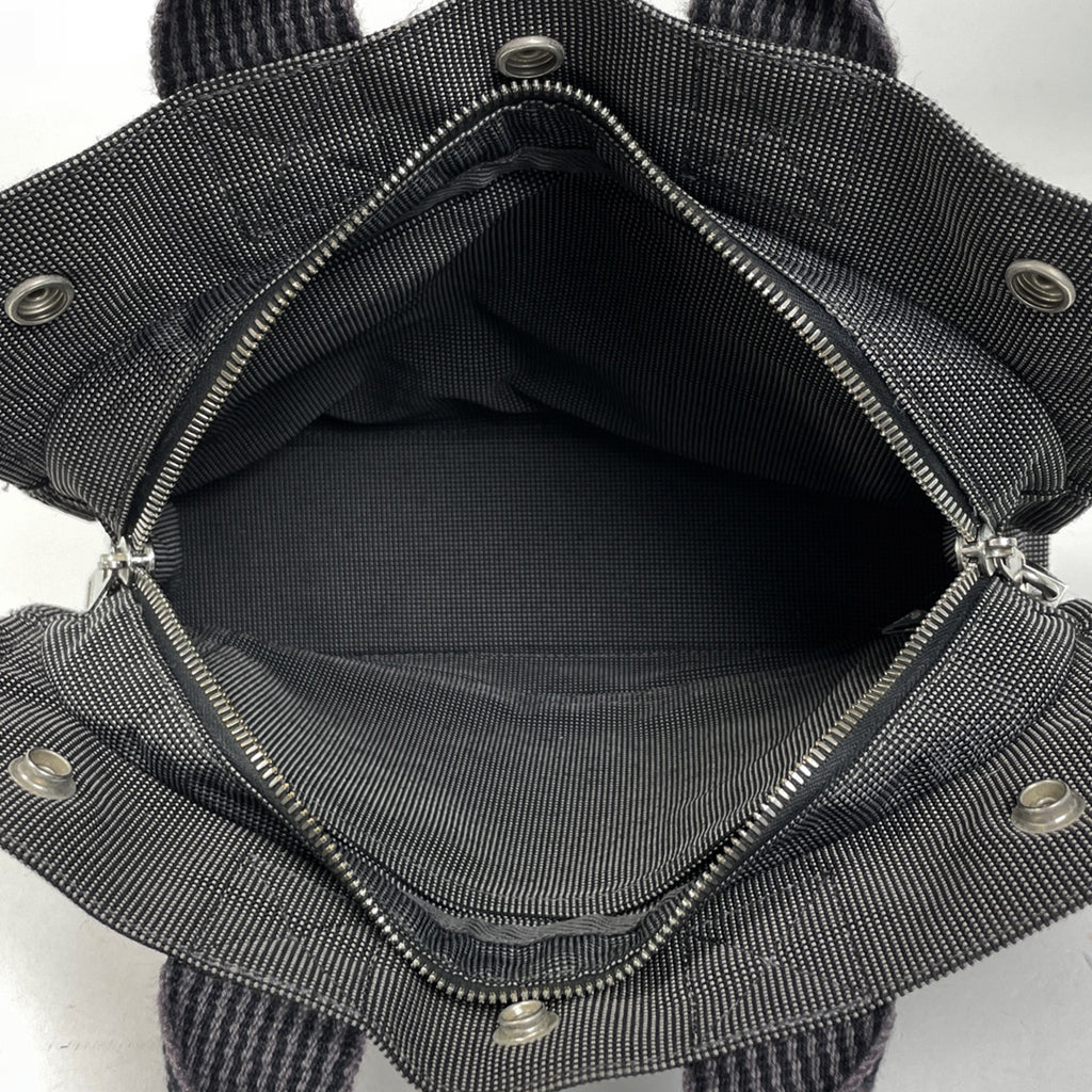 エルメス エールライン トート PM ハンドバッグ トートバッグ ナイロンキャンバス グレー エールラインPM レディース 【中古】brbag