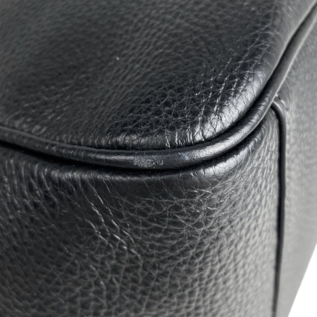 コーチ メドウ ショルダーバッグ トートバッグ ロゴ ショルダーバッグ レザー ブラック CM074 レディース 【中古】brbag
