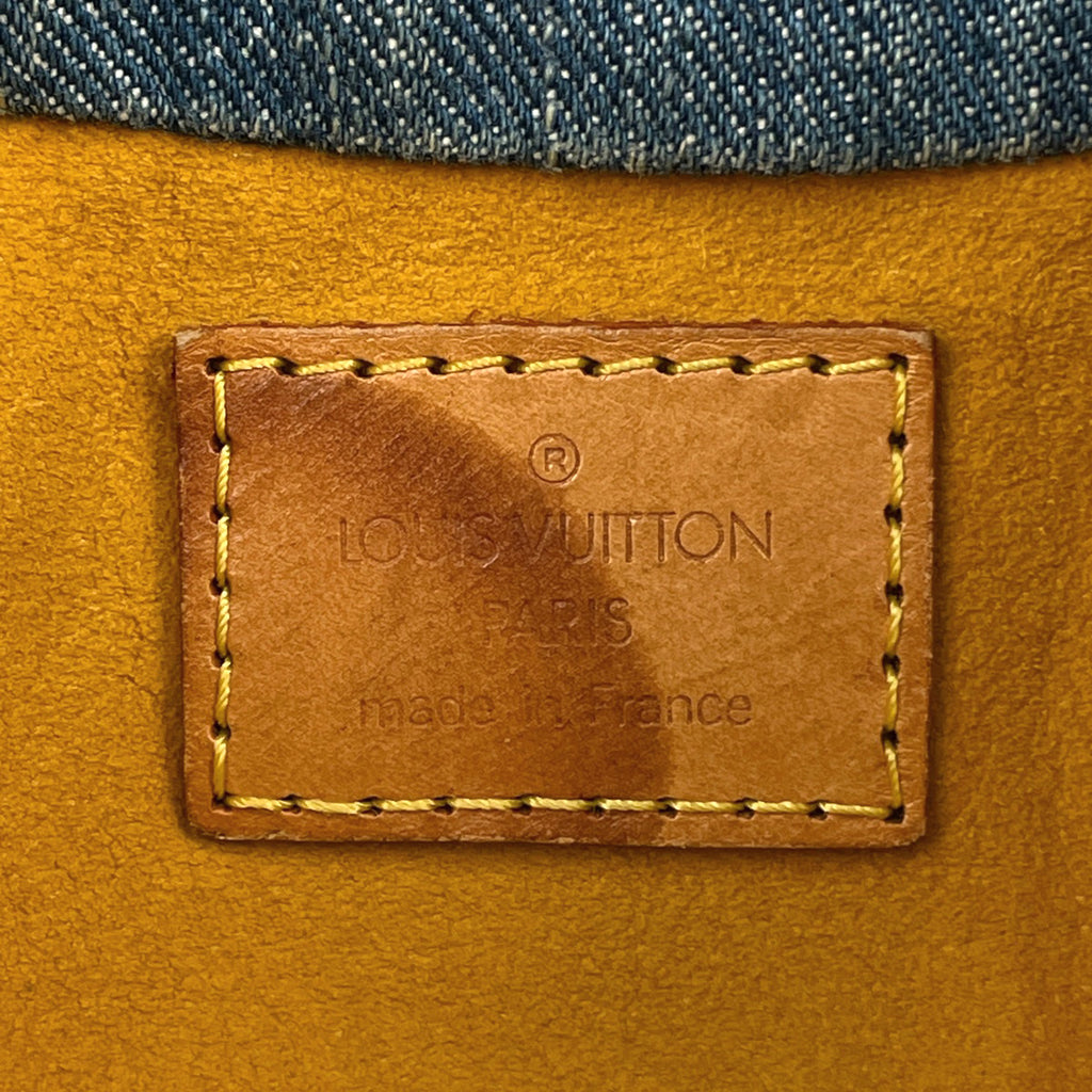 ルイ・ヴィトン プリーティ 手提げ ハンドバッグ モノグラムデニム ブルー M95020 レディース 【中古】brbag