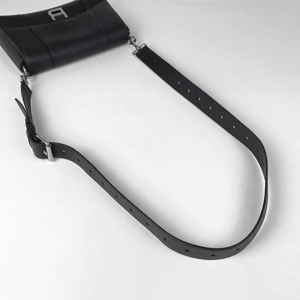 バレンシアガ ダウンタウン ショルダーバッグ Bロゴ ショルダーバッグ レザー ブラック 736472 レディース 【中古】brbag