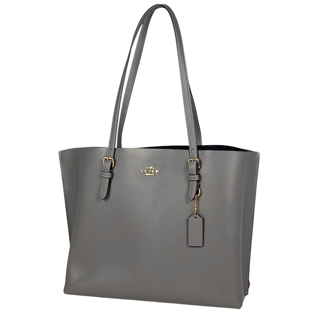 コーチ ロゴ トートバッグ 肩掛け トートバッグ レザー グレー 1671 レディース 【中古】brbag