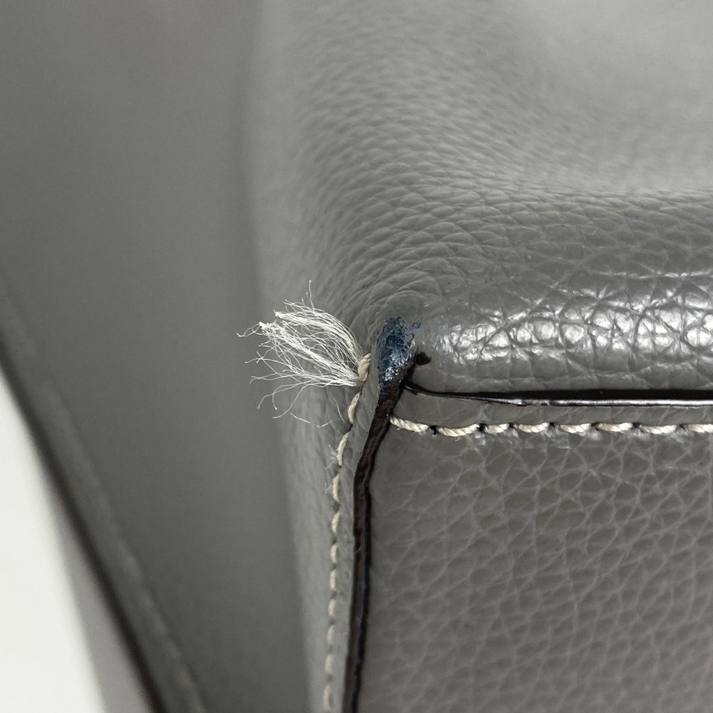 コーチ ロゴ トートバッグ 肩掛け トートバッグ レザー グレー 1671 レディース 【中古】brbag