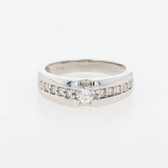 メレダイヤ デザインリング プラチナ 指輪 リング 9.5号 Pt900 ダイヤモンド レディース 【中古】nbjwl