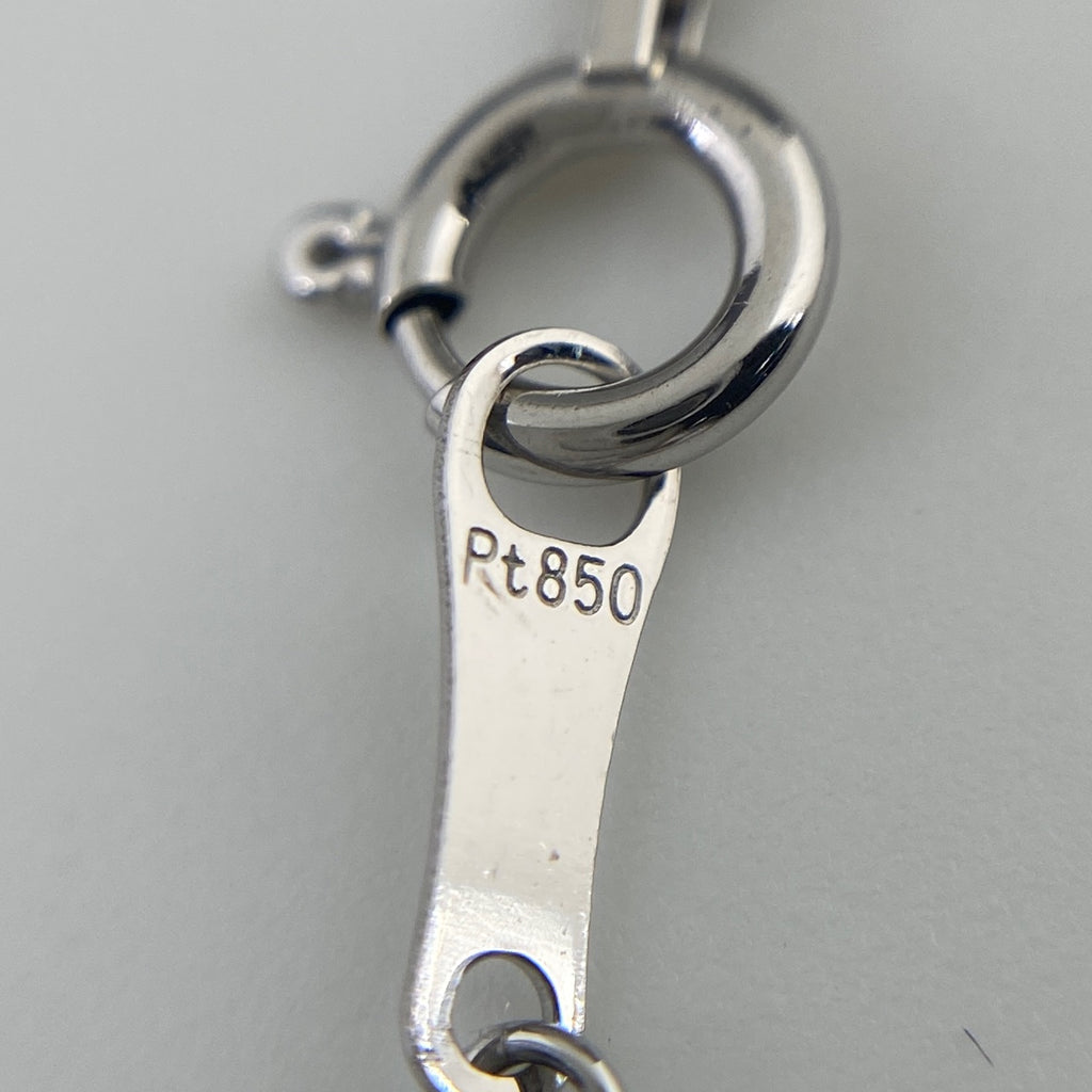 クロスモチーフ デザインネックレス プラチナ ペンダント メレダイヤ 十字架 ネックレス Pt900 Pt850 ダイヤモンド レディース 【中古】nbjwl