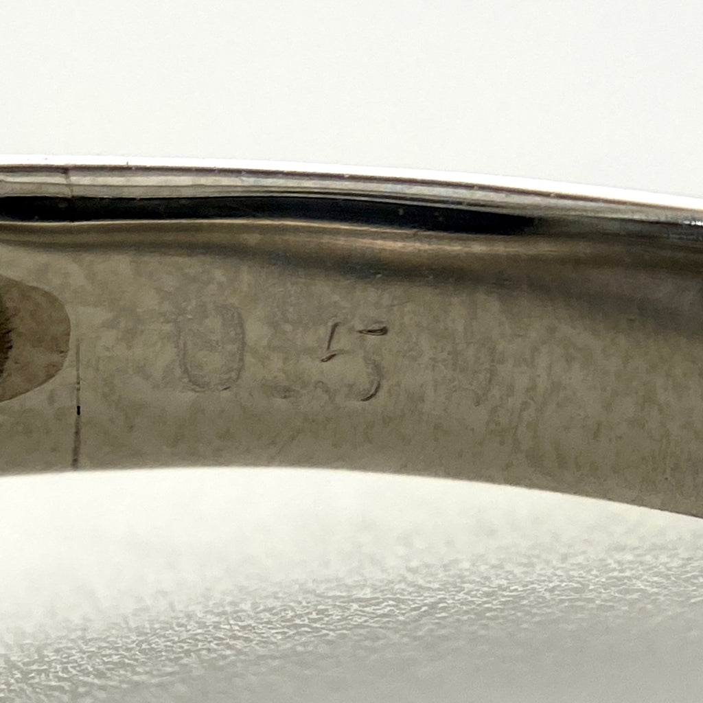 アクアマリン デザインリング プラチナ 指輪 メレダイヤ リング 14号 Pt900 アクアマリン ダイヤモンド レディース 【中古】nbjwl