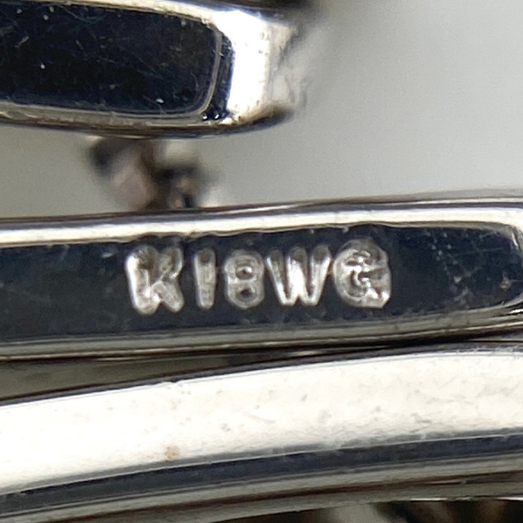 フラワーモチーフ デザインネックレス WG ホワイトゴールド ペンダント メレダイヤ ダイヤモンド ネックレス K18 WG パライバトルマリン レディース 【中古】nbjwl