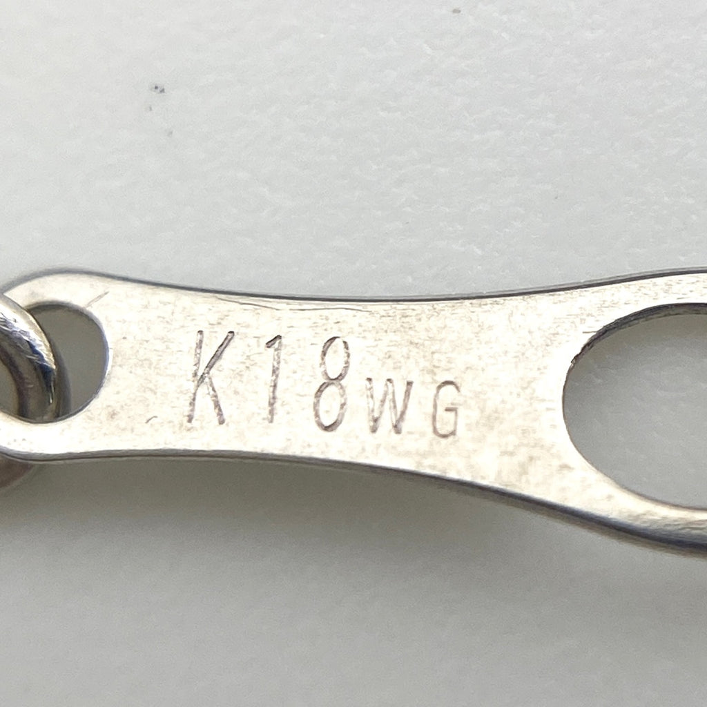 フラワーモチーフ デザインネックレス WG ホワイトゴールド ペンダント メレダイヤ ダイヤモンド ネックレス K18 WG パライバトルマリン レディース 【中古】nbjwl