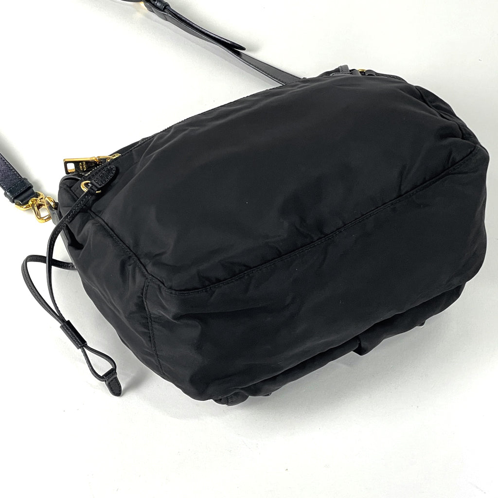 プラダ ロゴ ショルダーバッグ 斜め掛け ショルダーバッグ ナイロン ネロ(ブラック) BT0687 レディース 【中古】brbag