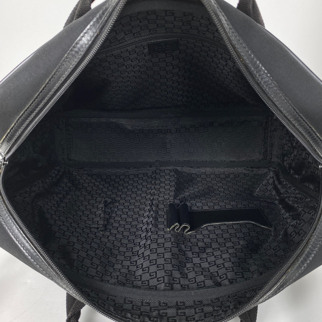 グッチ ロゴ ビジネスバッグ 2WAY ショルダーバッグ ビジネスバッグ ナイロン ブラック 131207 メンズ 【中古】brbag