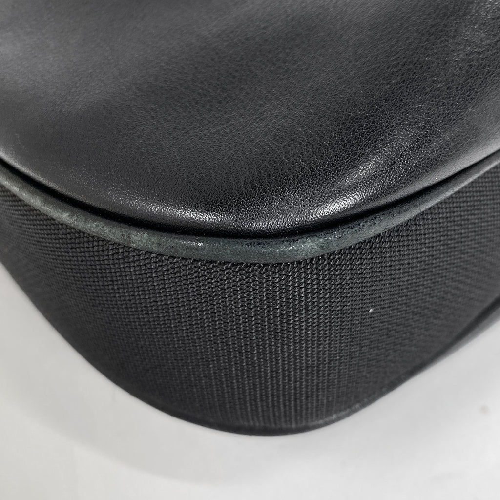 グッチ ロゴ ショルダーバッグ レザー ブラック 0013341 レディース 【中古】brbag