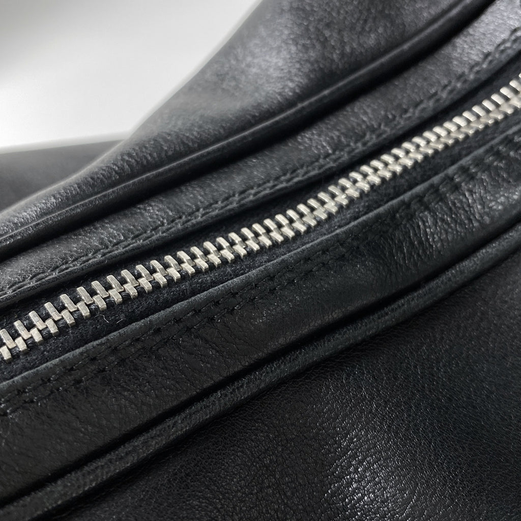 グッチ ロゴ ショルダーバッグ レザー ブラック 0013341 レディース 【中古】brbag