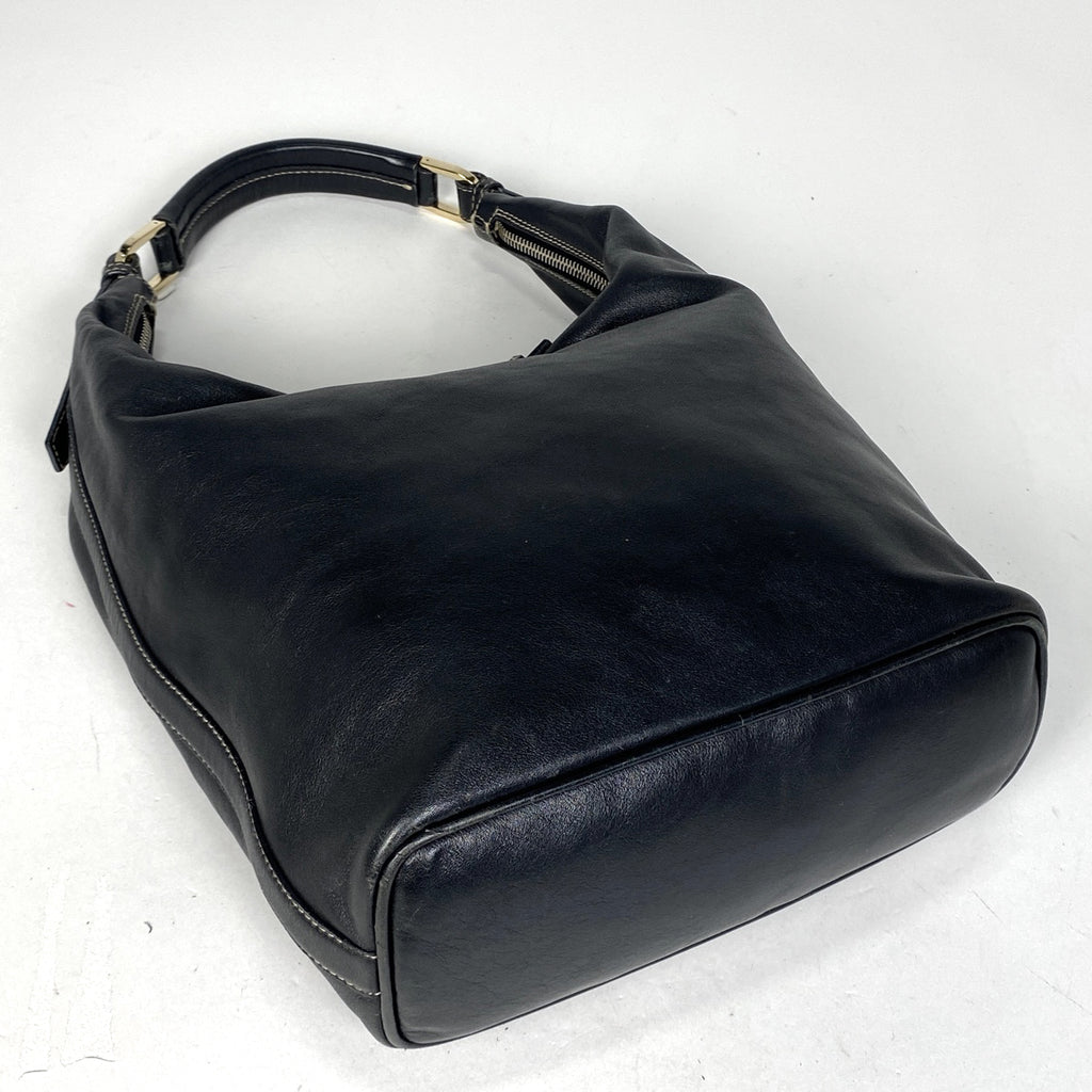 グッチ ロゴ ショルダーバッグ ワンショルダー ショルダーバッグ レザー ブラック 73885 レディース 【中古】brbag