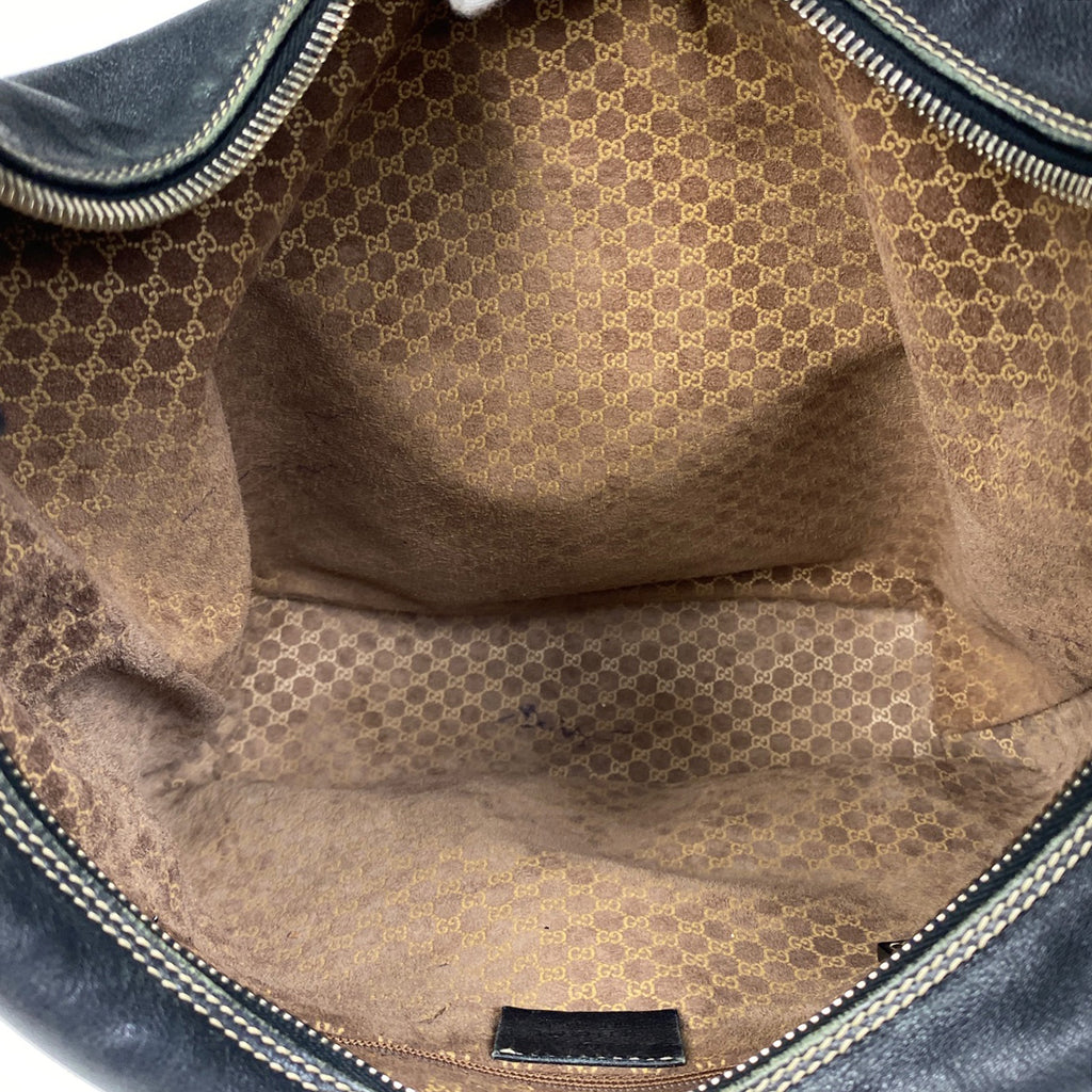 グッチ ロゴ ショルダーバッグ ワンショルダー ショルダーバッグ レザー ブラック 73885 レディース 【中古】brbag