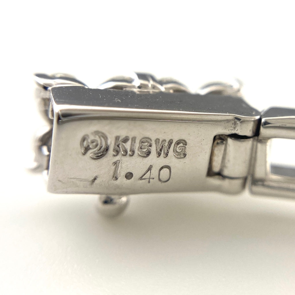 タサキ メレダイヤ デザインブレスレット WG ホワイトゴールド 腕輪 ブレスレット K18 WG ダイヤモンド レディース 【中古】brjwl
