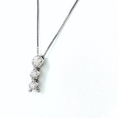 タサキ ダイヤモンド デザインネックレス WG ホワイトゴールド ネックレス K18 WG ダイヤモンド レディース 【中古】brjwl
