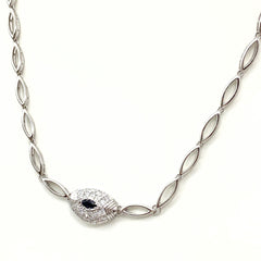 ポーラ サファイア デザインネックレス プラチナ メレダイヤ ペンダント ネックレス Pt900 サファイア ダイヤモンド レディース 【中古】brjwl