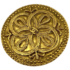 シャネル ココマーク ブローチ ラウンド ブローチ GP ゴールド レディース 【中古】bracc