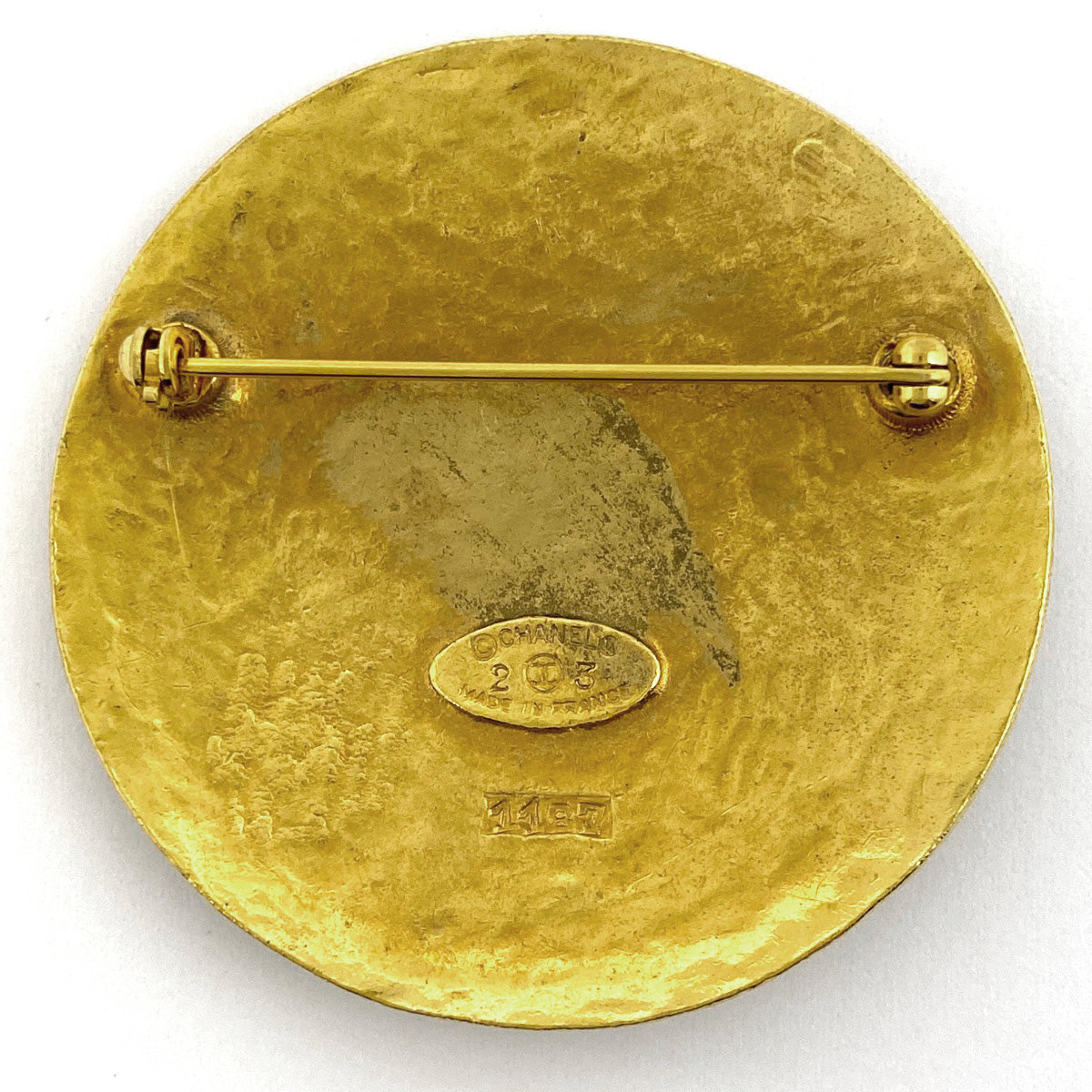 シャネル CHANEL ココマーク ブローチ アロー ブローチ GP ゴールド