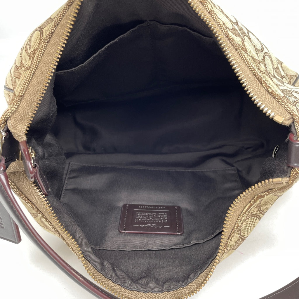 コーチ シグネチャー ショルダーバッグ ロゴ ワンショルダー ショルダーバッグ キャンバス ブラウン F29959 レディース 【中古】brbag