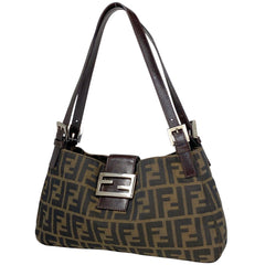 フェンディ ズッカ柄 ショルダーバッグ ハンドバッグ ショルダーバッグ キャンバス ブラウン 26583 レディース 【中古】brbag