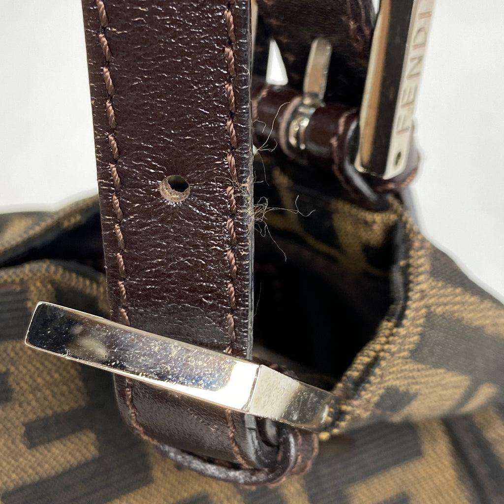 フェンディ ズッカ柄 ショルダーバッグ ハンドバッグ ショルダーバッグ キャンバス ブラウン 26583 レディース 【中古】brbag
