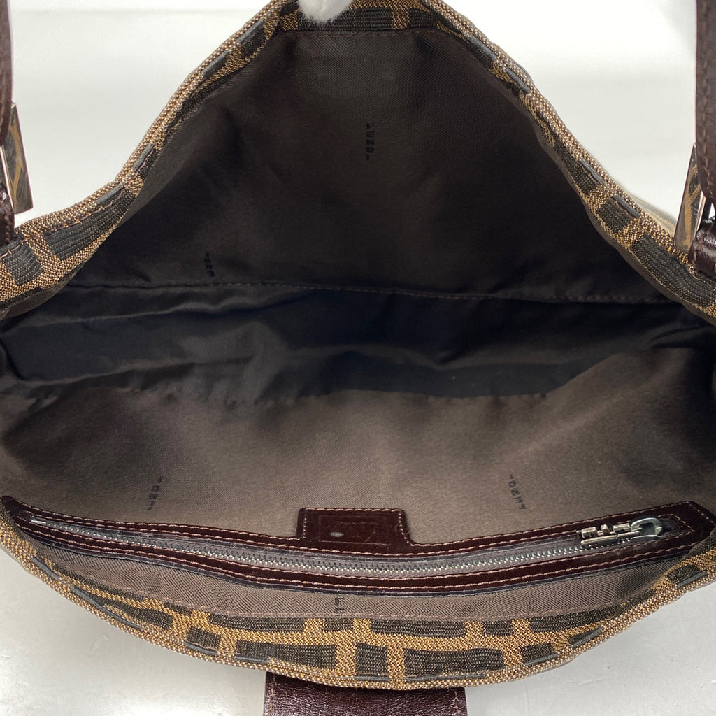 フェンディ ズッカ柄 ショルダーバッグ ハンドバッグ ショルダーバッグ キャンバス ブラウン 26583 レディース 【中古】brbag