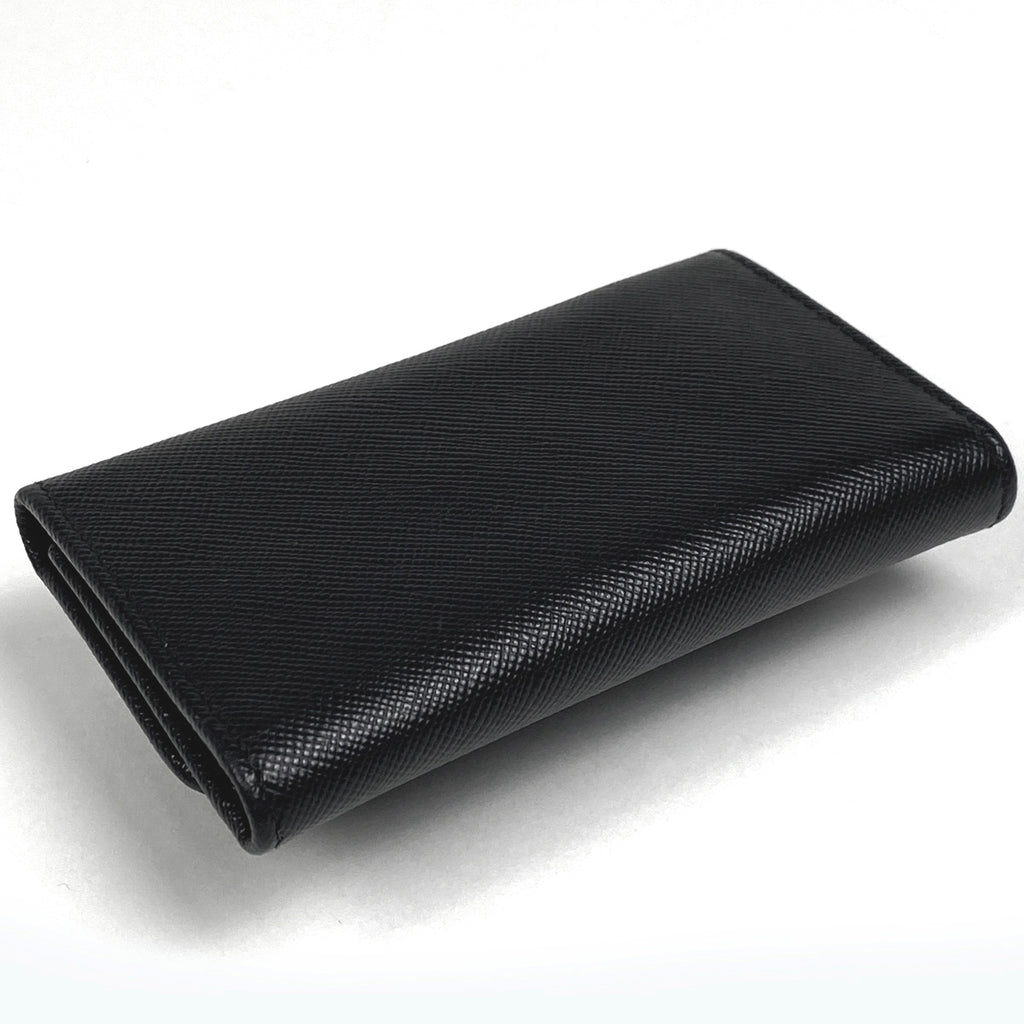 プラダ ロゴ 6連 キーケース キーフック リボン キーケース レザー ネロ(ブラック) 1M0222 レディース 【中古】brbag