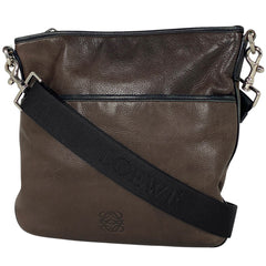 ロエベ アナグラム ショルダーバッグ 斜め掛け ショルダーバッグ レザー ダークブラウン レディース 【中古】brbag