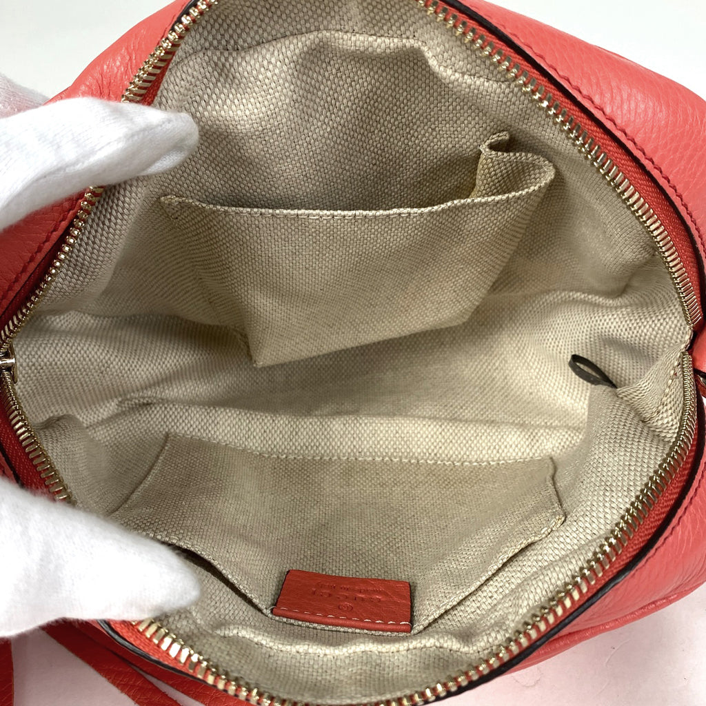 グッチ ソーホー ショルダーバッグ タッセル フリンジ ショルダーバッグ レザー レッド 308364 レディース 【中古】brbag