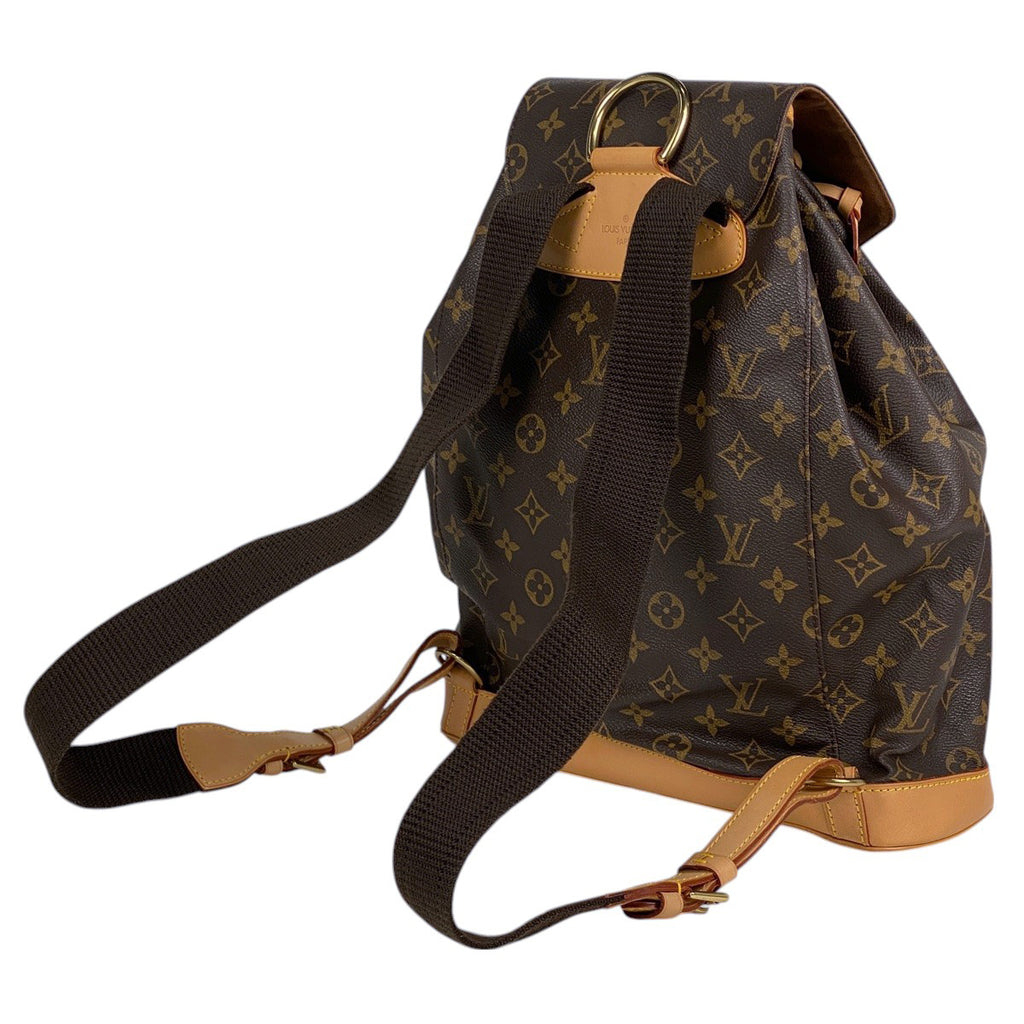 ルイ・ヴィトン モンスリ GM バックパック デイパック リュック モノグラム ブラウン M51135 レディース 【中古】brbag
