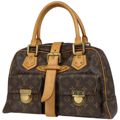 ルイ・ヴィトン マンハッタン GM 手提げ ハンドバッグ モノグラム ブラウン M40025 レディース 【中古】brbag