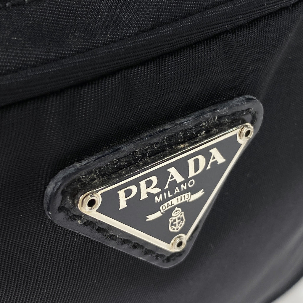 プラダ ロゴプレート ショルダーバッグ ナイロン ネロ(ブラック) BT0169 レディース 【中古】brbag