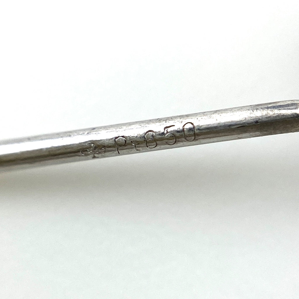 サファイア デザインピアス プラチナ メレダイヤ ピアス Pt850 サファイア ダイヤモンド レディース 【中古】nbjwl