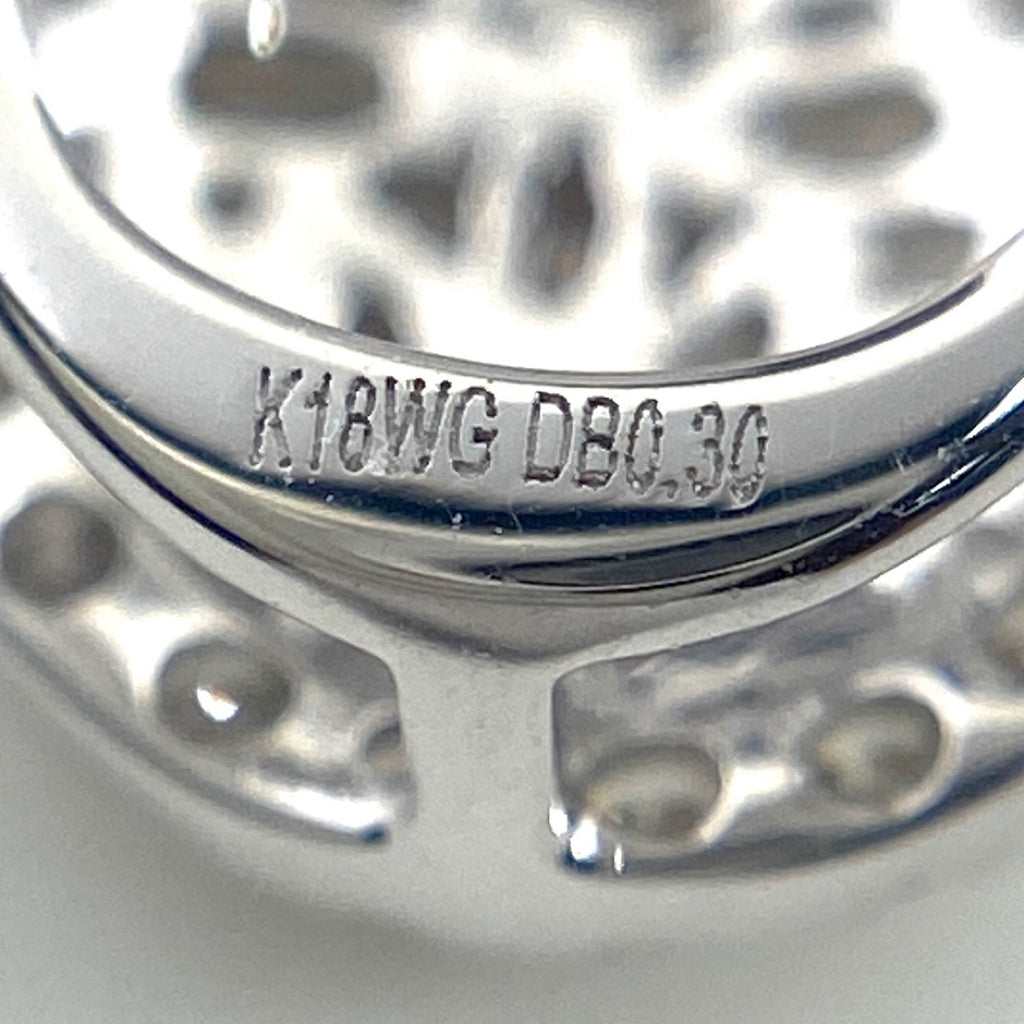メレダイヤ デザインネックレス WG ホワイトゴールド ペンダント ネックレス K18 WG ダイヤモンド レディース 【中古】nbjwl