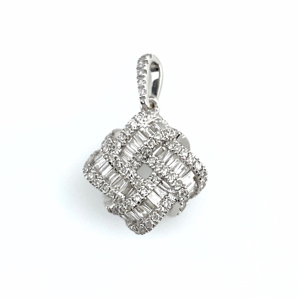 メレダイヤ ペンダントトップ WG ホワイトゴールド ペンダントトップ K18 WG ダイヤモンド レディース 【中古】nbjwl