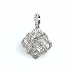 メレダイヤ ペンダントトップ WG ホワイトゴールド ペンダントトップ K18 WG ダイヤモンド レディース 【中古】nbjwl