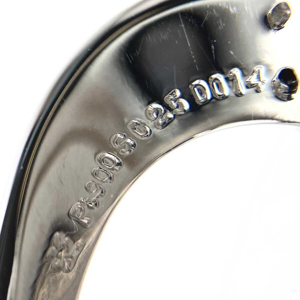 CESTADIKARATI セスタディカラッチ サファイア デザインリング プラチナ 指輪 メレダイヤ リング 12号 Pt900 サファイア ダイヤモンド レディース 【中古】brjwl