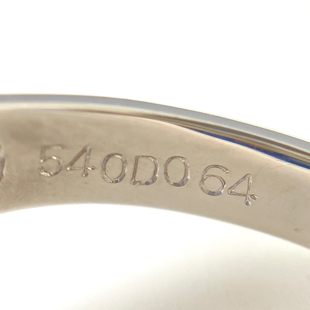 タンザナイト デザインリング プラチナ 指輪 メレダイヤ リング 13.5号 Pt900 タンザナイト ダイヤモンド レディース 【中古】nbjwl
