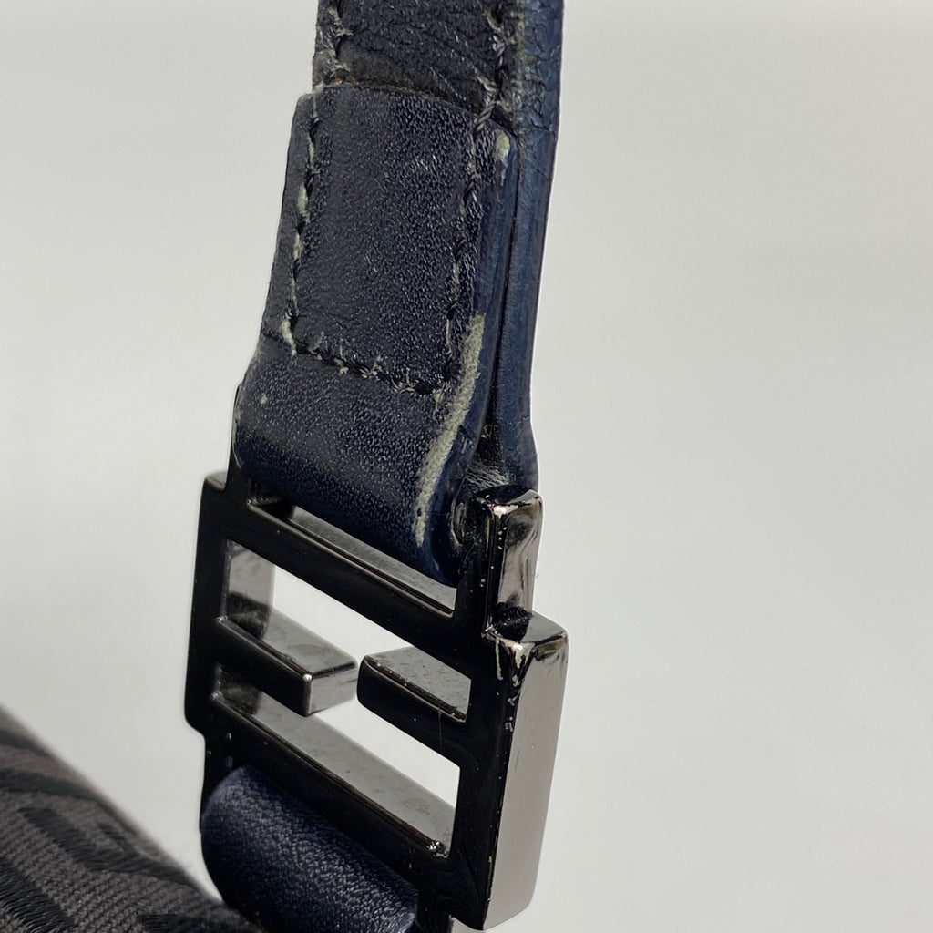 フェンディ ズッキーノ柄 ハンドバッグ トートバッグ ハンドバッグ キャンバス ダークブラウン 8BH138 レディース 【中古】brbag