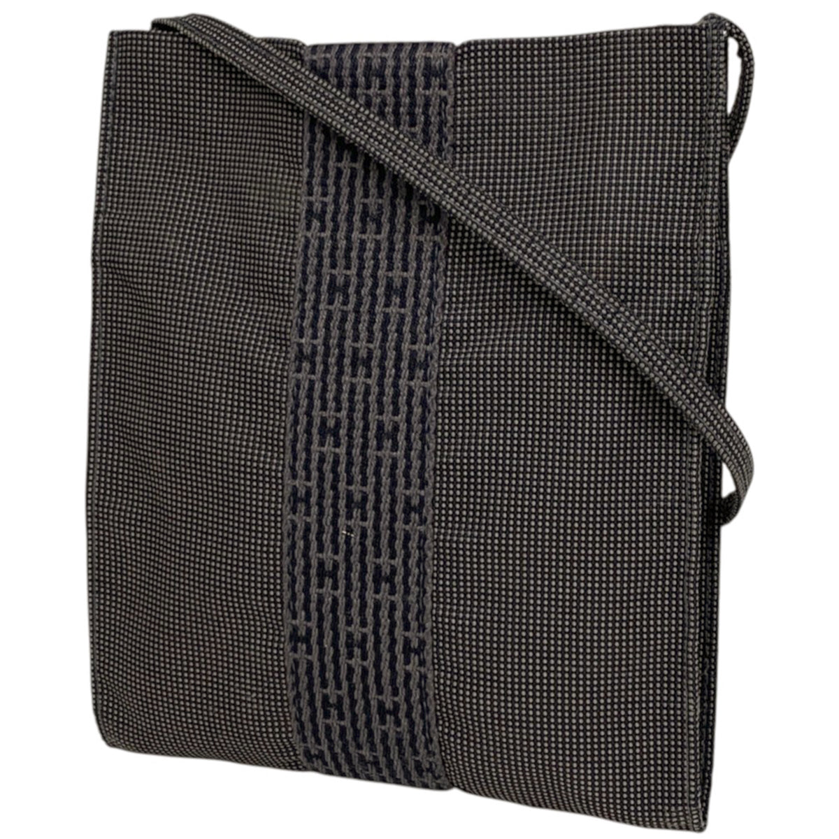 エルメス ショルダーバッグ グレー Hロゴ　　♡♡さん専用 バイセル公式】エルメス エールライン ポシェット Hロゴ 斜め