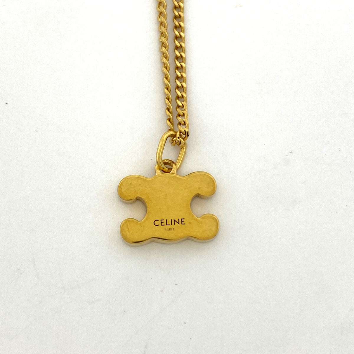 CELINE セリーヌ ネックレス ペンダント トップ ストーン ゴールド 丸 CELINE(セリーヌ) / ネックレス/--/ラインストーン/GLD/トップ有