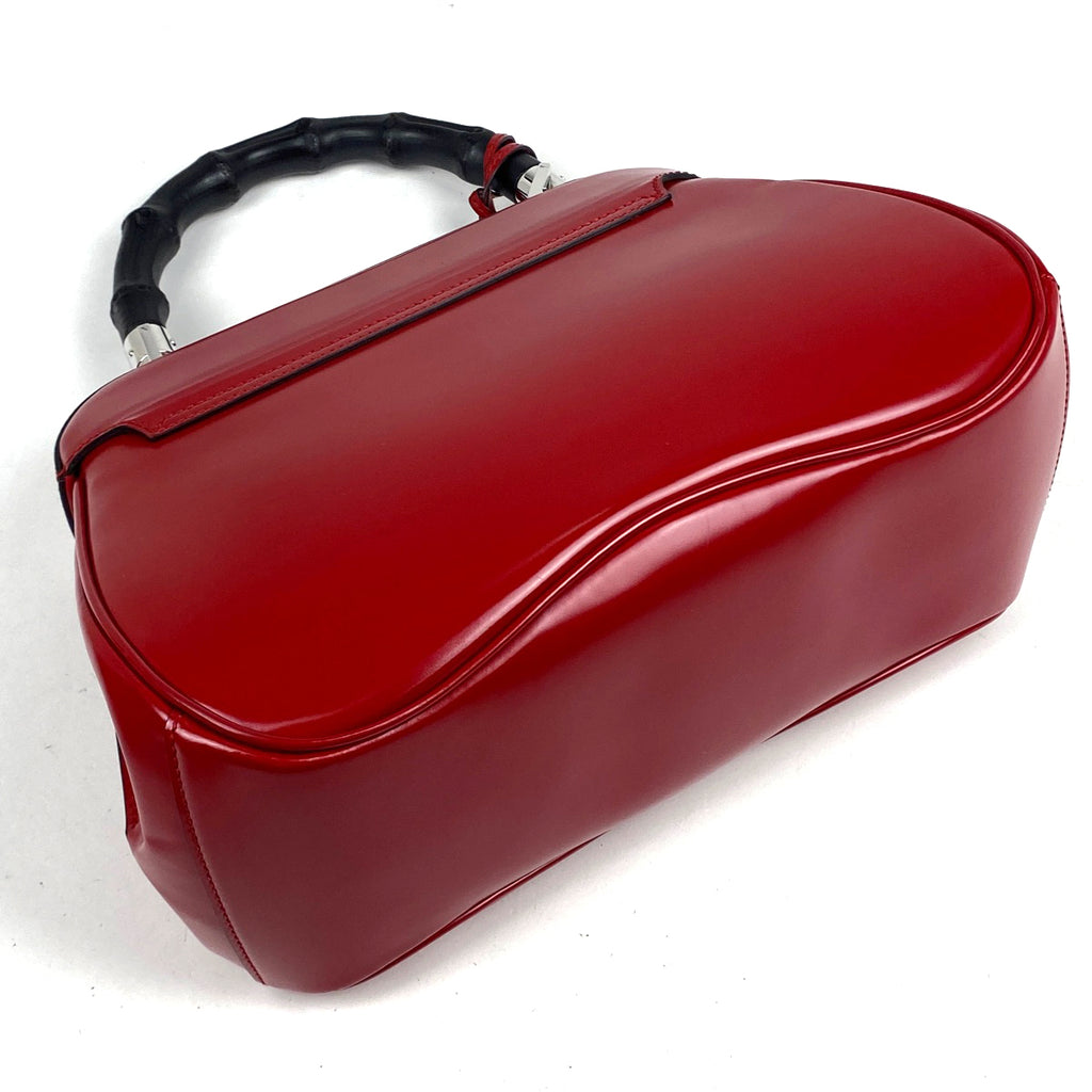 グッチ バンブー ハンドバッグ レディロック ハンドバッグ レザー レッド 331830 レディース 【中古】brbag