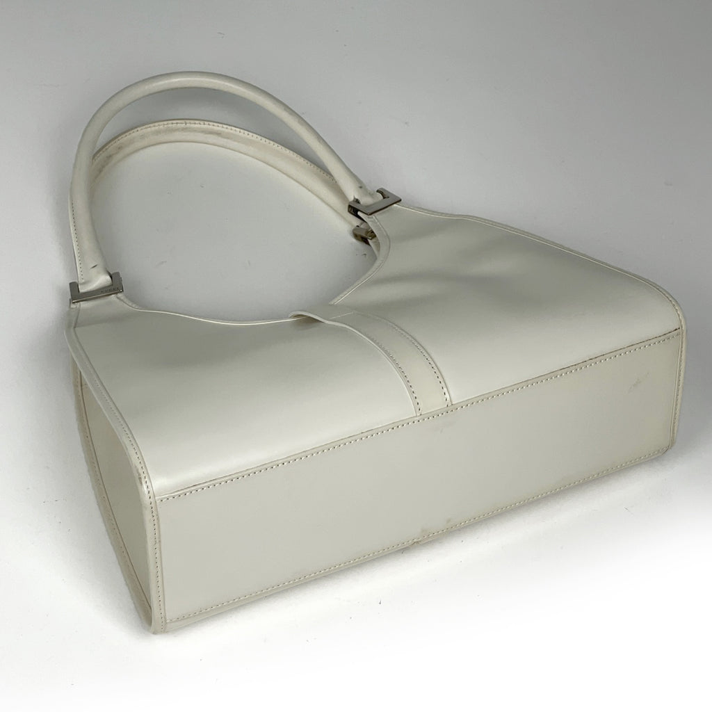 グッチ ジャッキーライン ハンドバッグ ワンショルダー ハンドバッグ レザー ホワイト 0021067 レディース 【中古】brbag